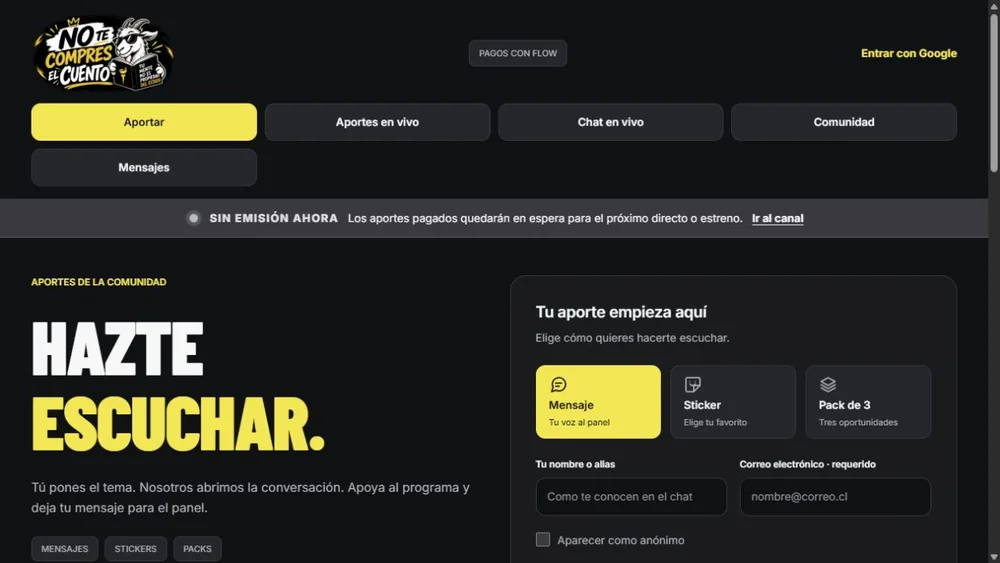 No te Compres el Cuento, solución para creadores